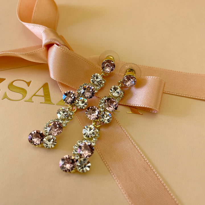 Elegant Lilac Swarovski crystals set