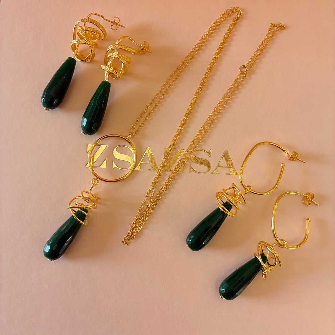 Handmade green set