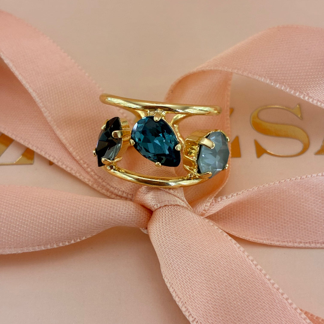 Multistone Swarovski crystals set