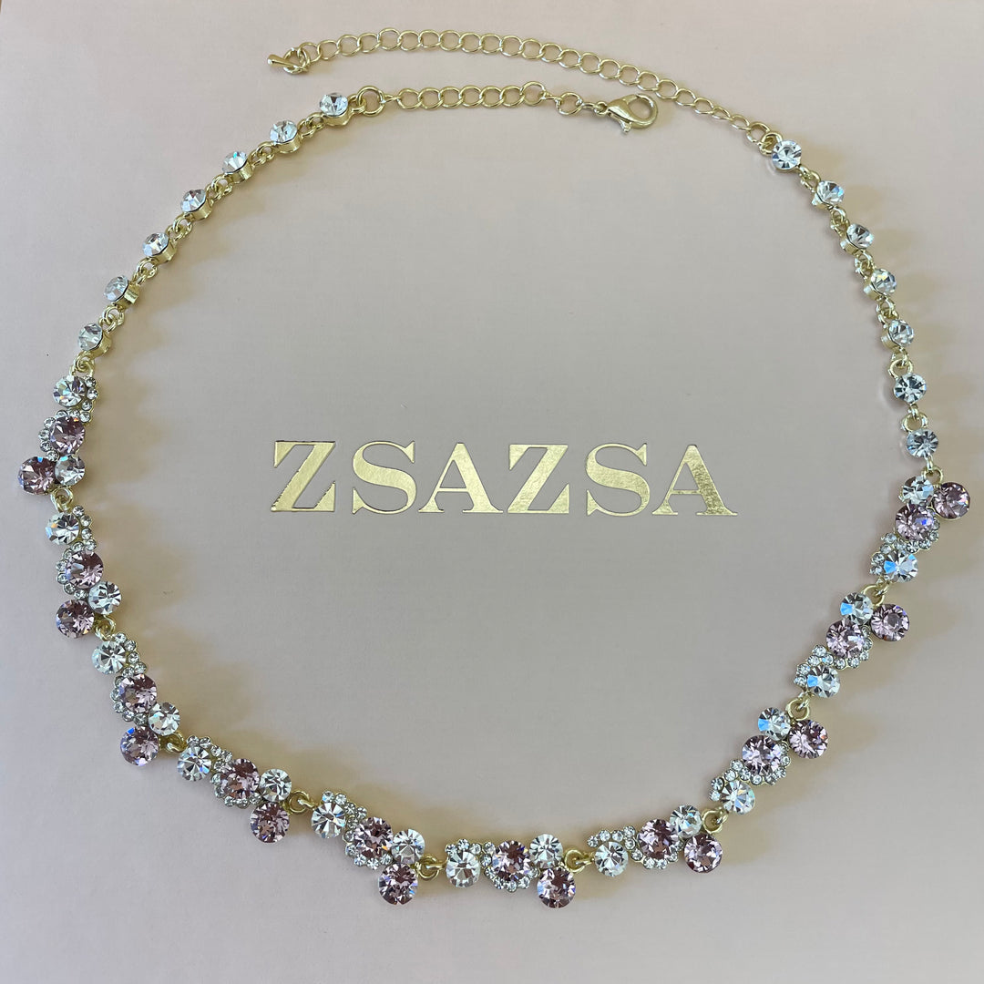 Elegant Lilac Swarovski crystals set