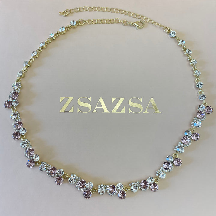 Elegant Lilac Swarovski crystals set