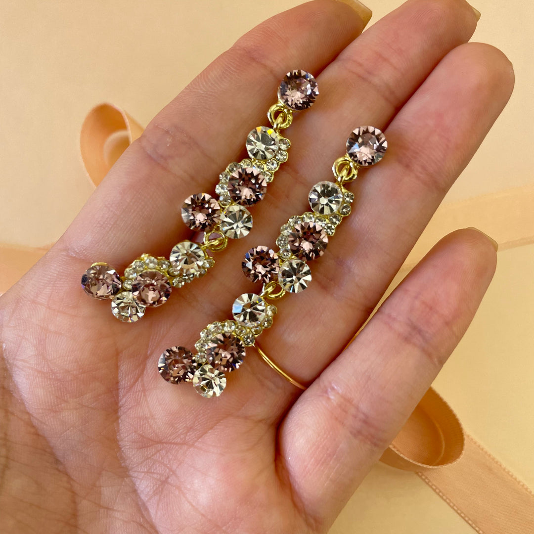 Elegant Lilac Swarovski crystals set