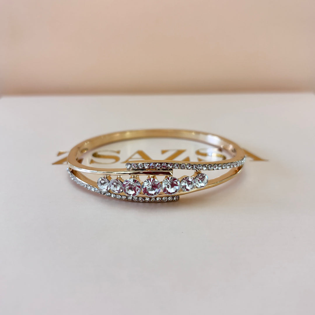 Elegant rhinestone bangle