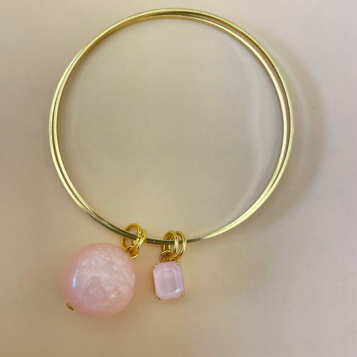 Light pink Swarovski bangle