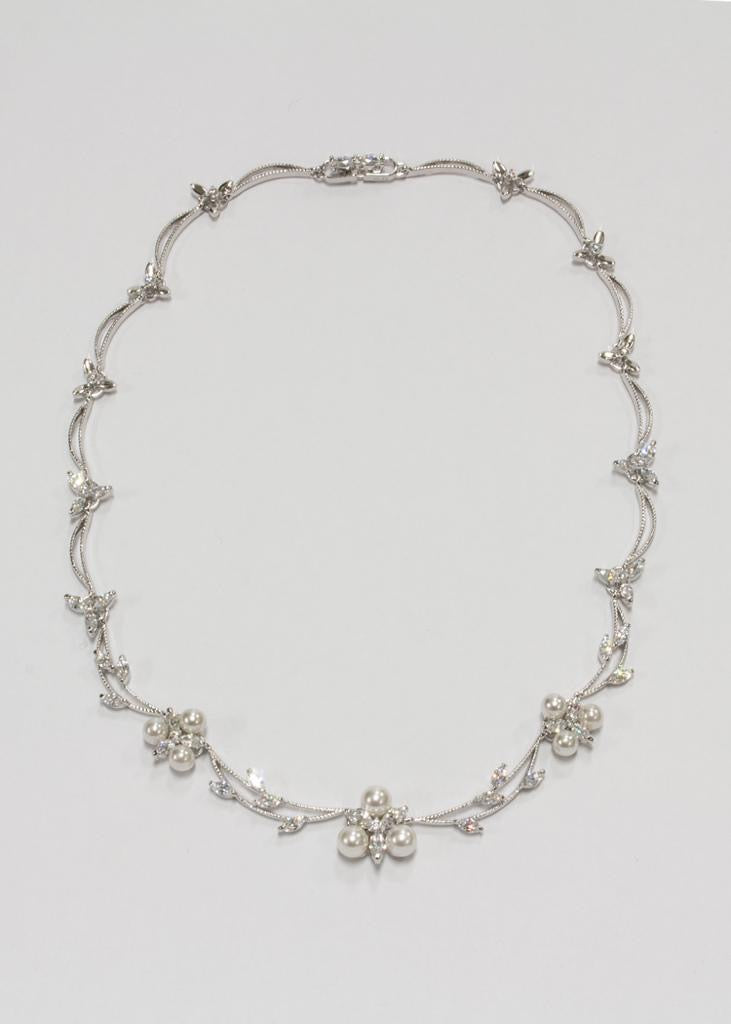 Classic Cubic zircone with pearls set