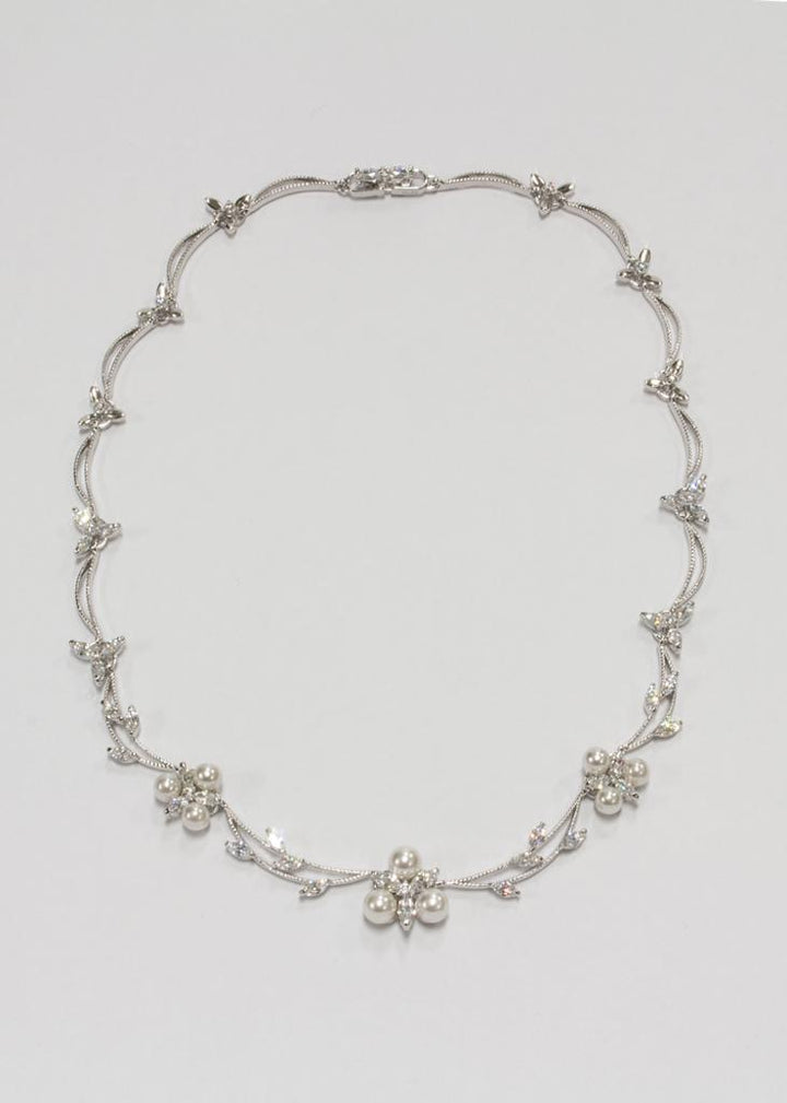 Classic Cubic zircone with pearls set