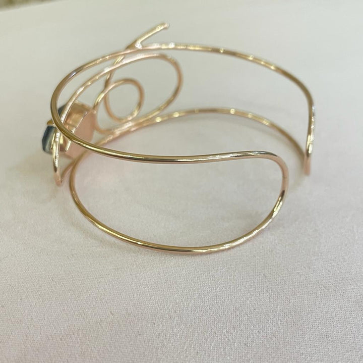 Elegant set navy blue Swarovski crystal