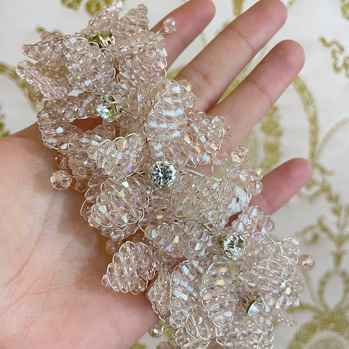 Light pink flowers headpiece