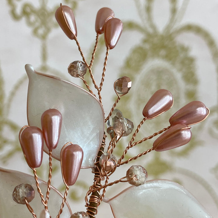 Rose gold pair headpiece