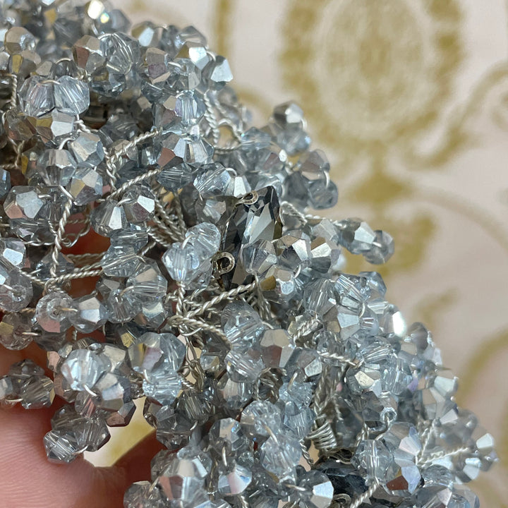 Silver marquise headpiece