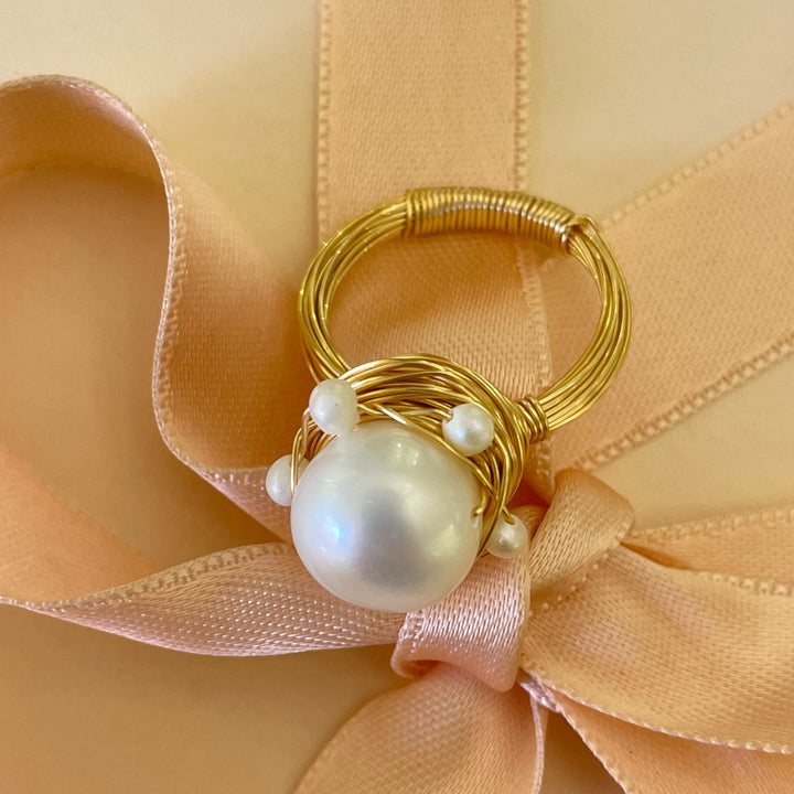 Pearl handmade ring
