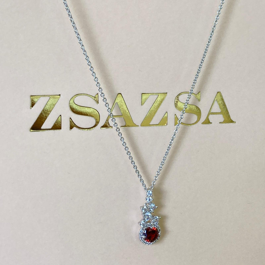 Red zircone pendant
