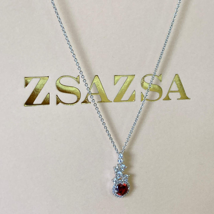 Red zircone pendant