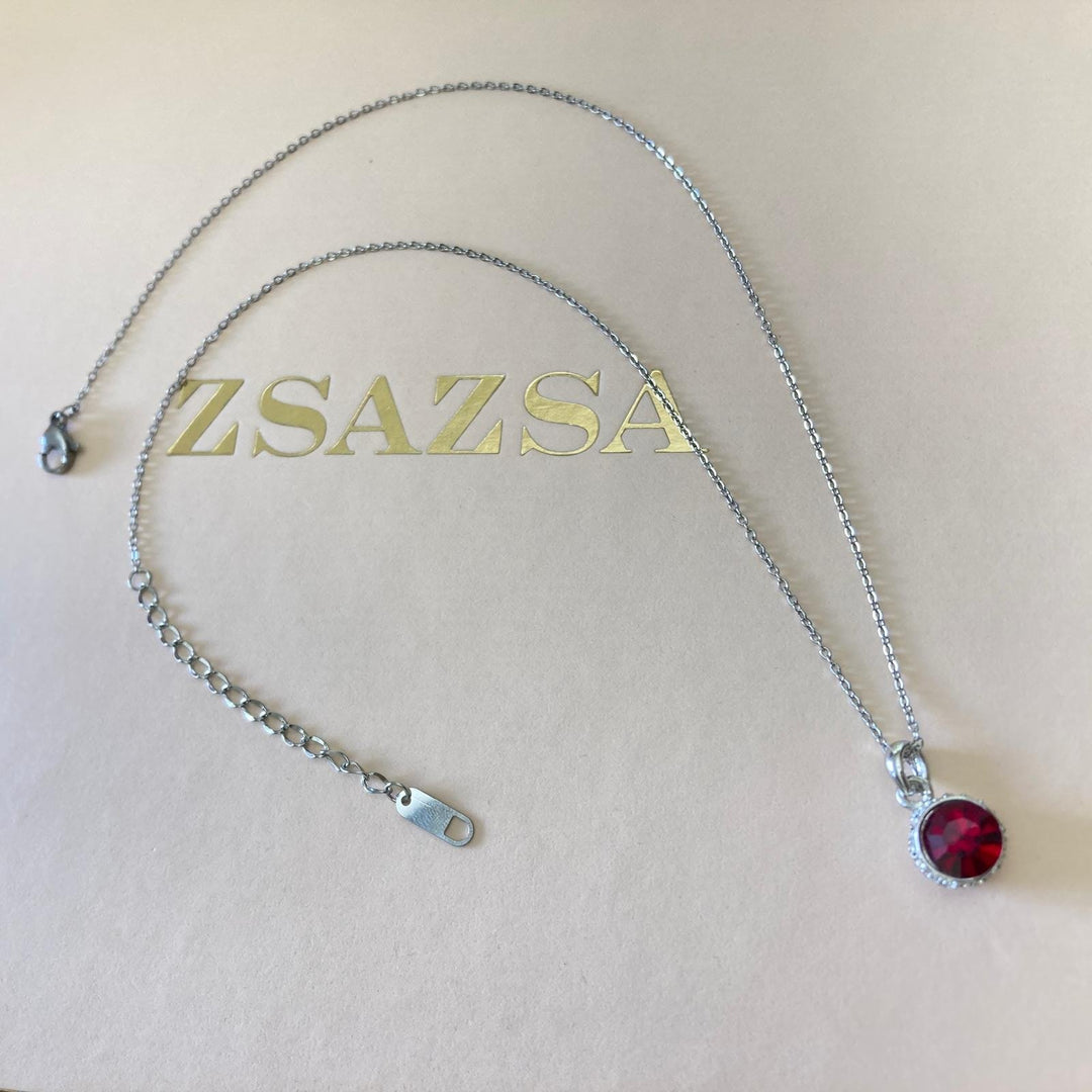 Red zircone pendant