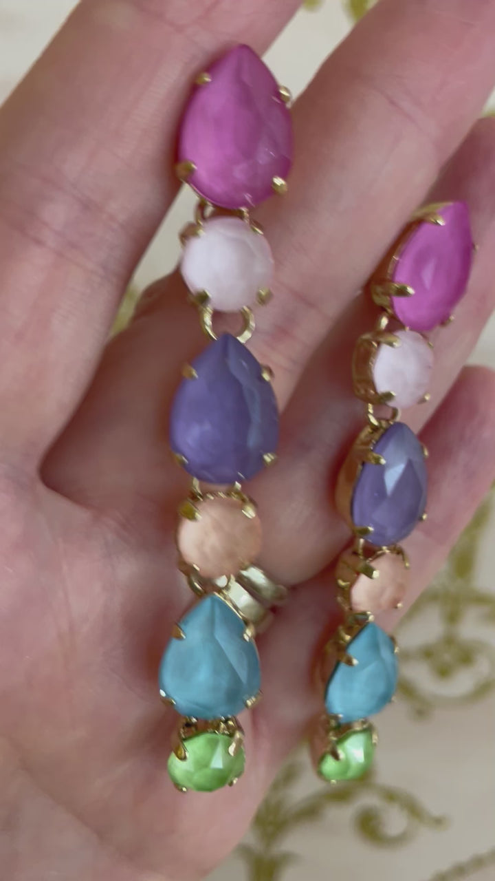 Multicolour Swarovski crystals Set