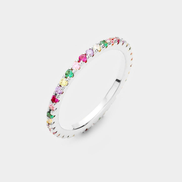 Multicolour Zircone Ring