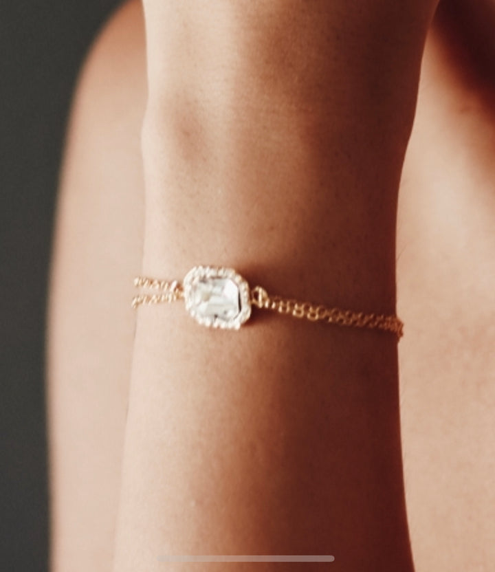 Swarovski Crystal Square Pendant Set