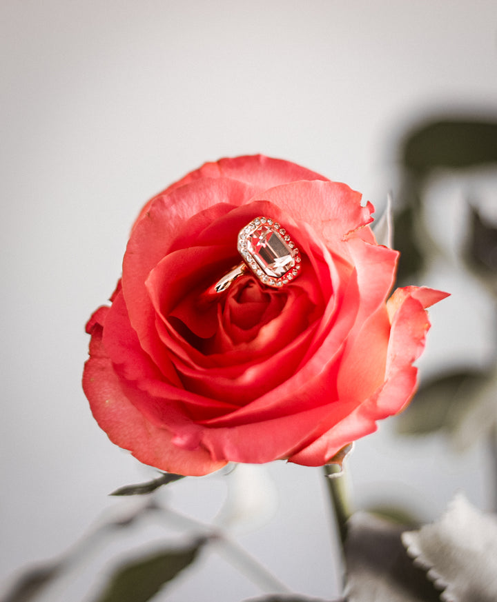 Swarovski Crystal Square Pendant Set