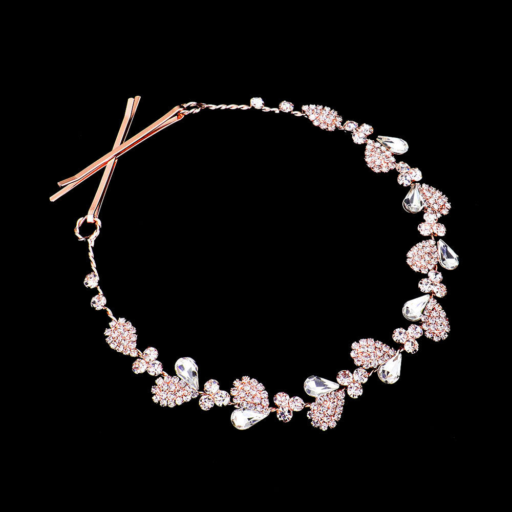 Teardrop Stone Accented Wrap or headband