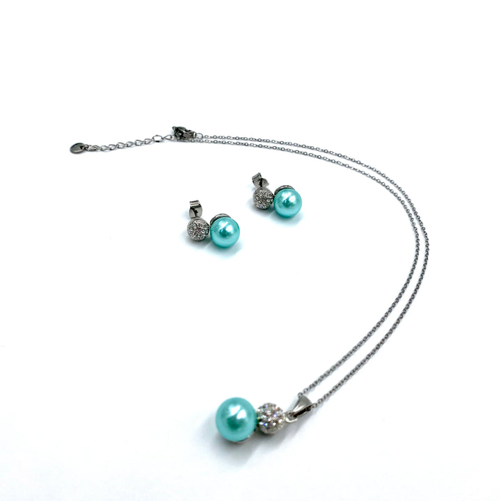 Elegant Turquosie pearl set