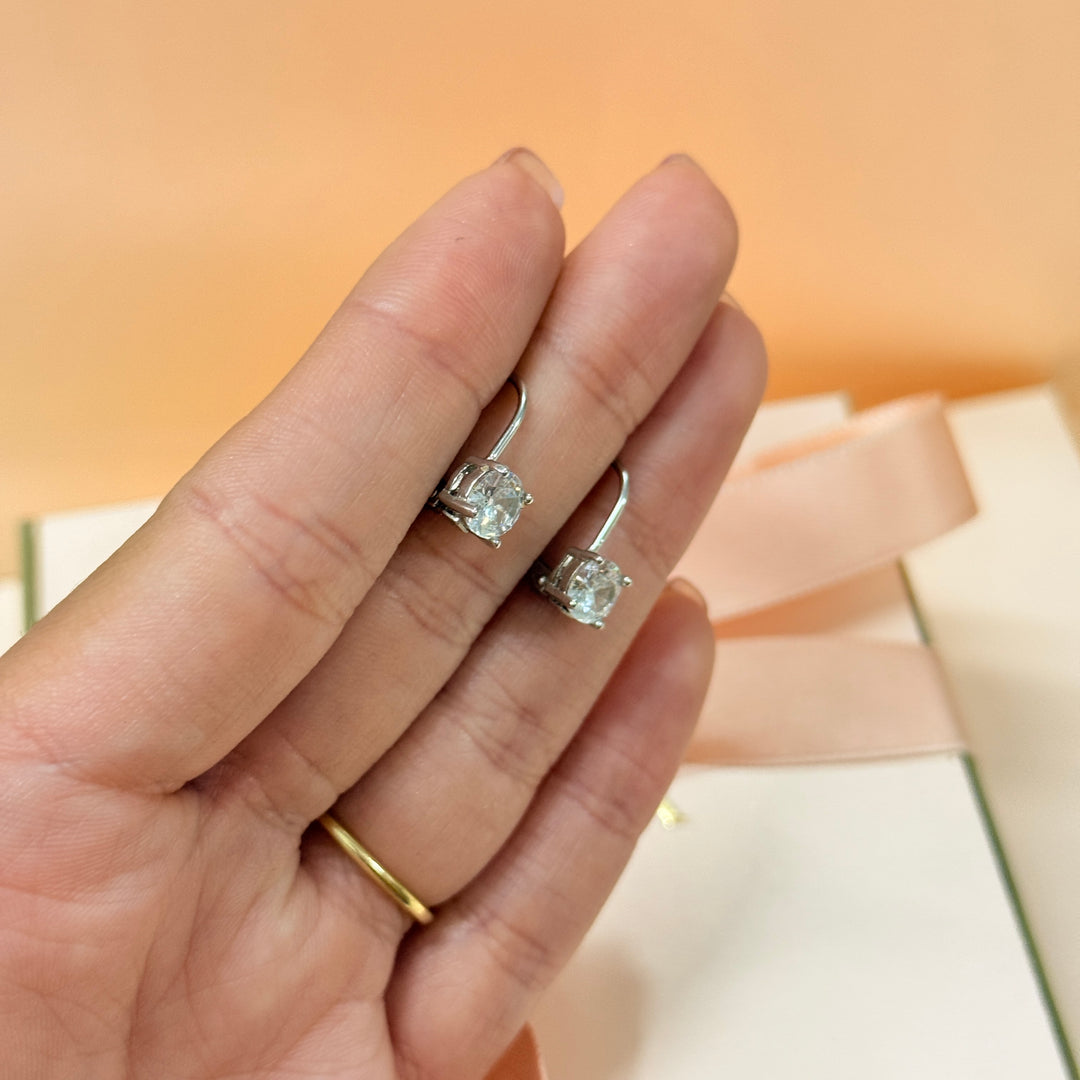 Basic zircone sterling silver hooks