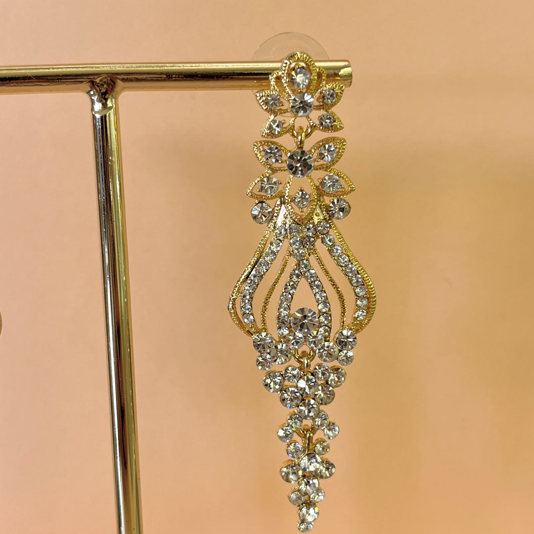 Swarovski crystals gold plated earrings