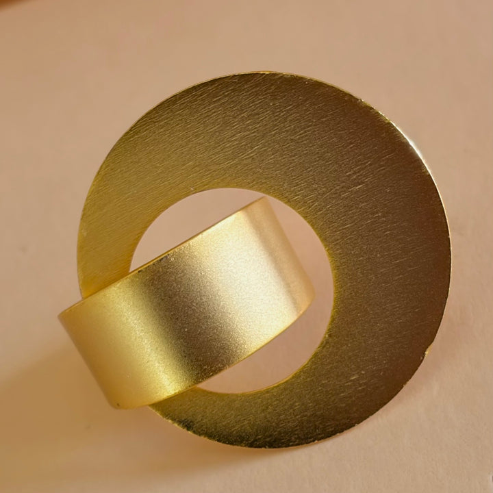 Handmade Orbit Circle Gold Ring | Gold Plated | ZsaZsa