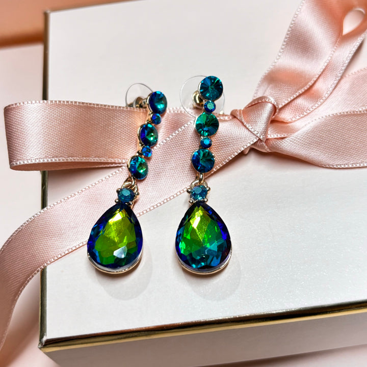 Watermelon teardrop earrings