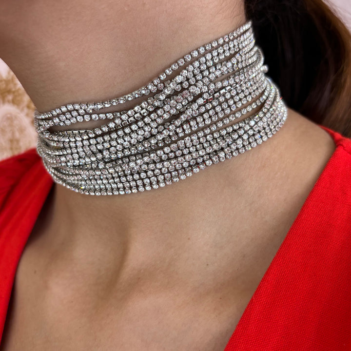 Rhinestone Choker