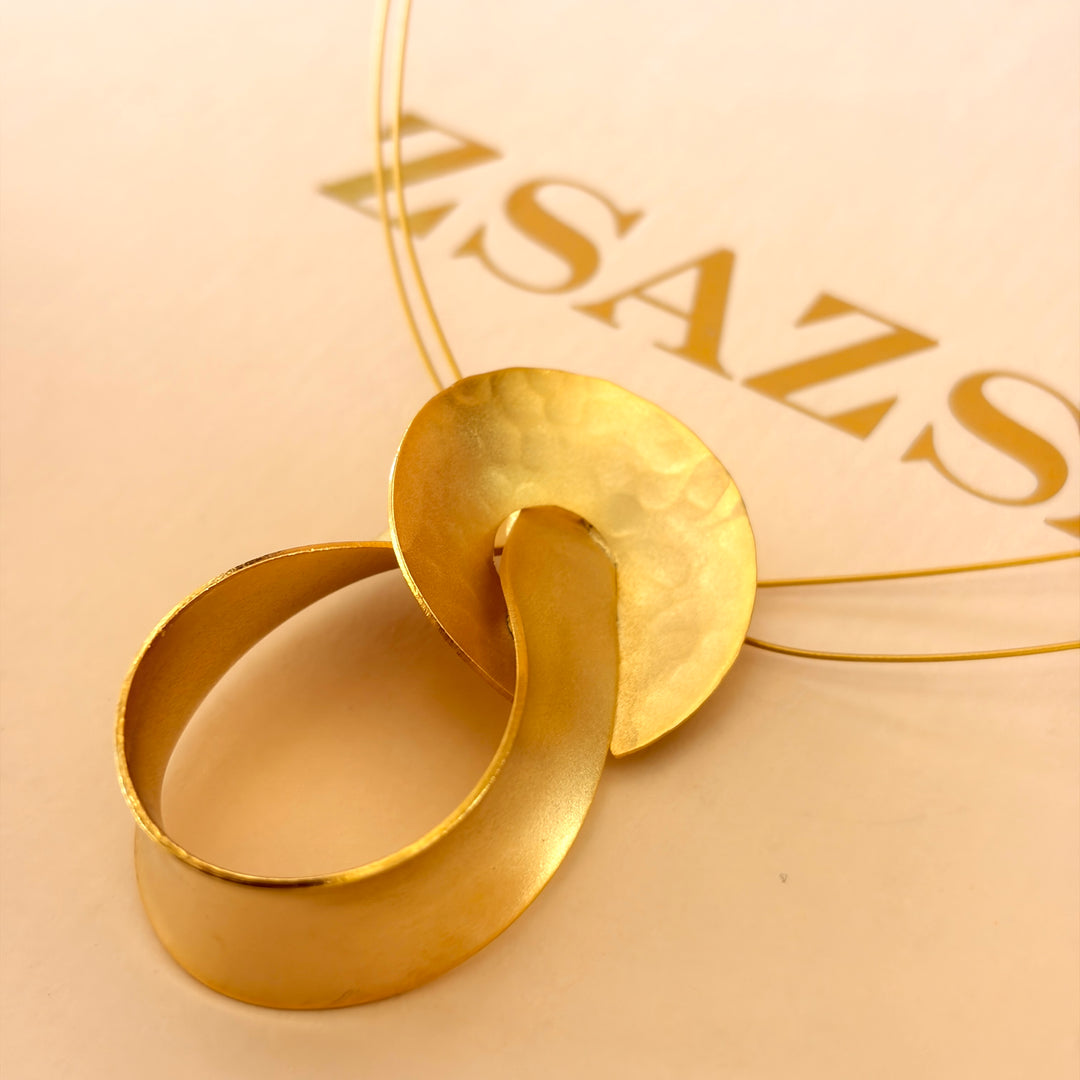 Handmade Knotted Gold Set | Gold Plated | ZsaZsa