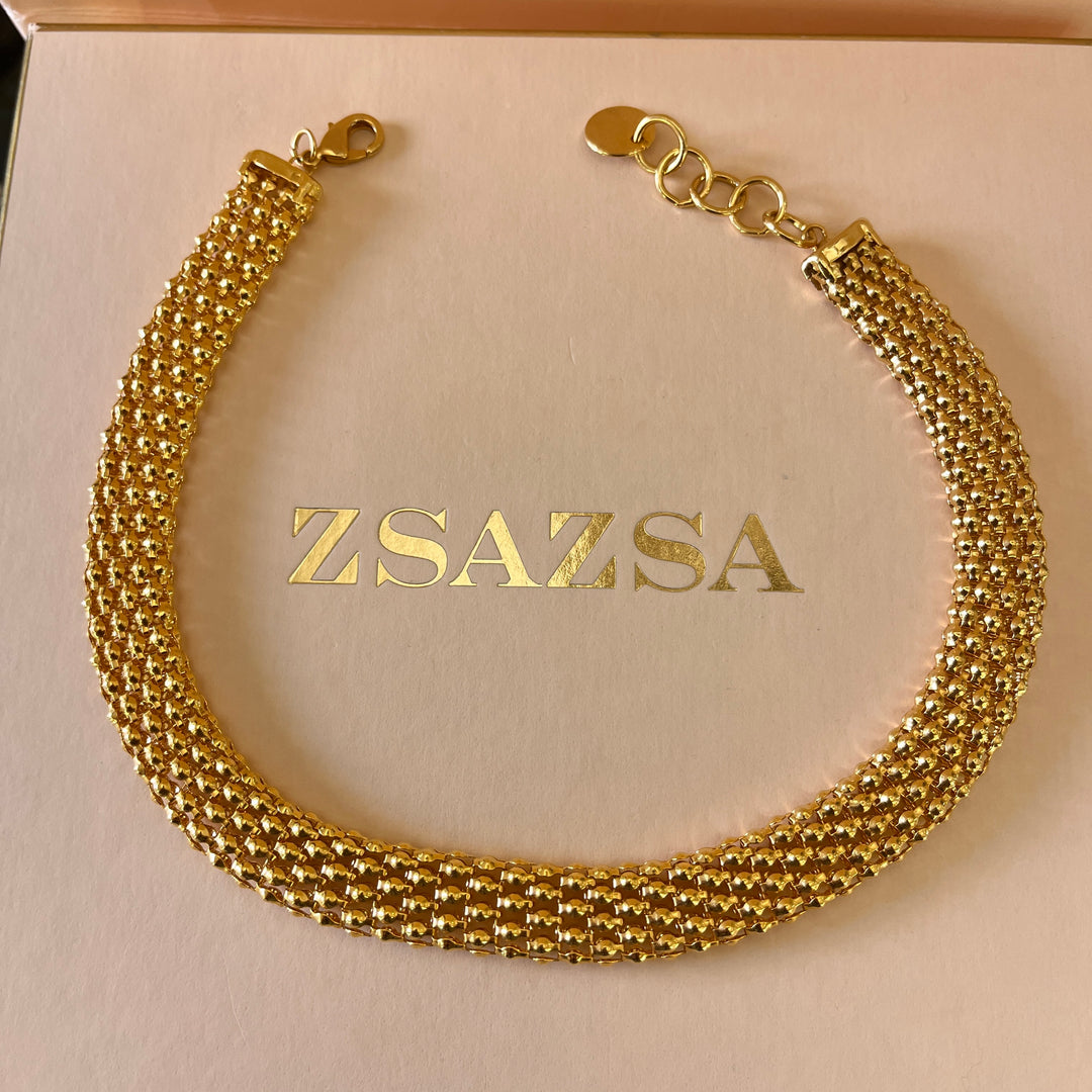 Chain gold plated necklace