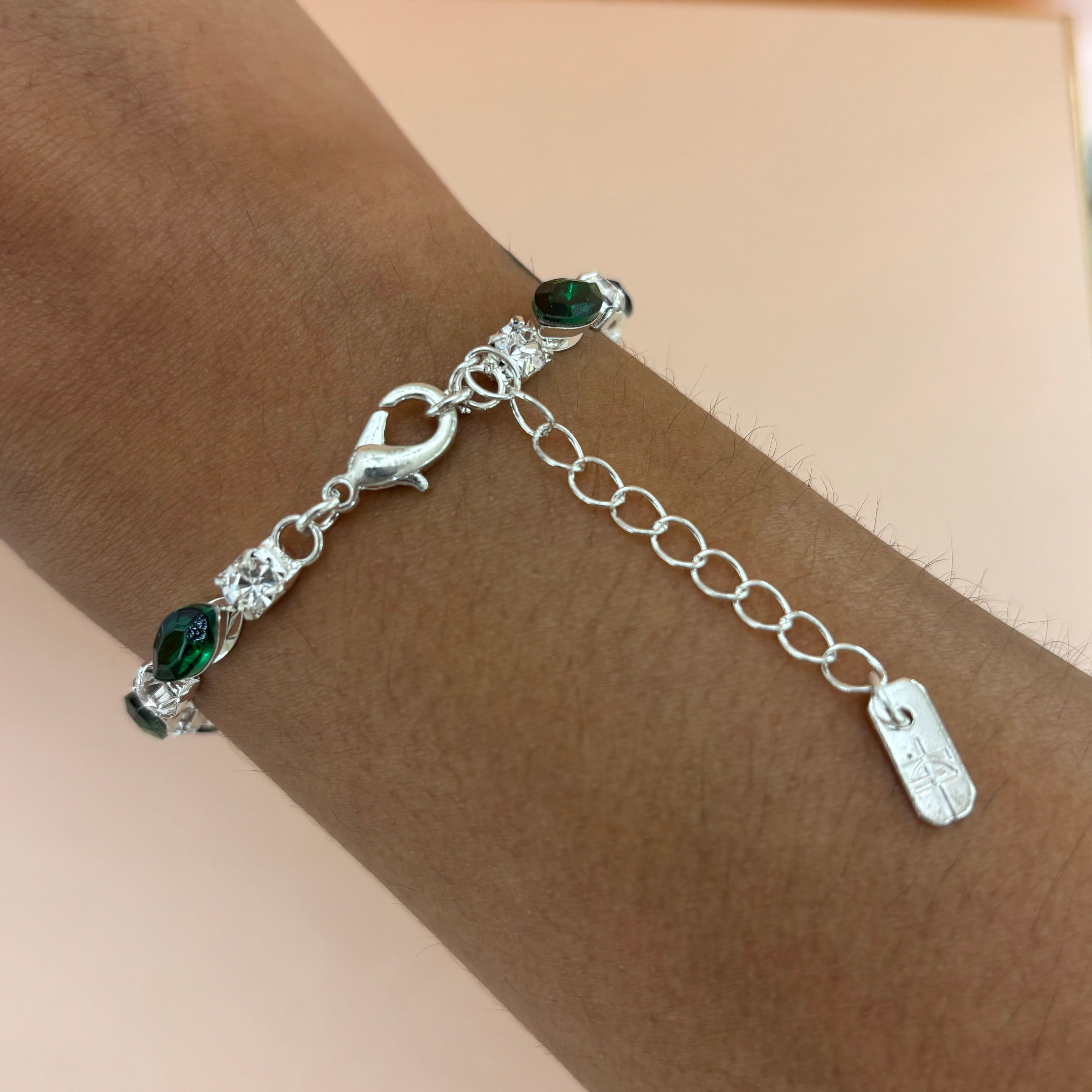 Marquise green bracelet