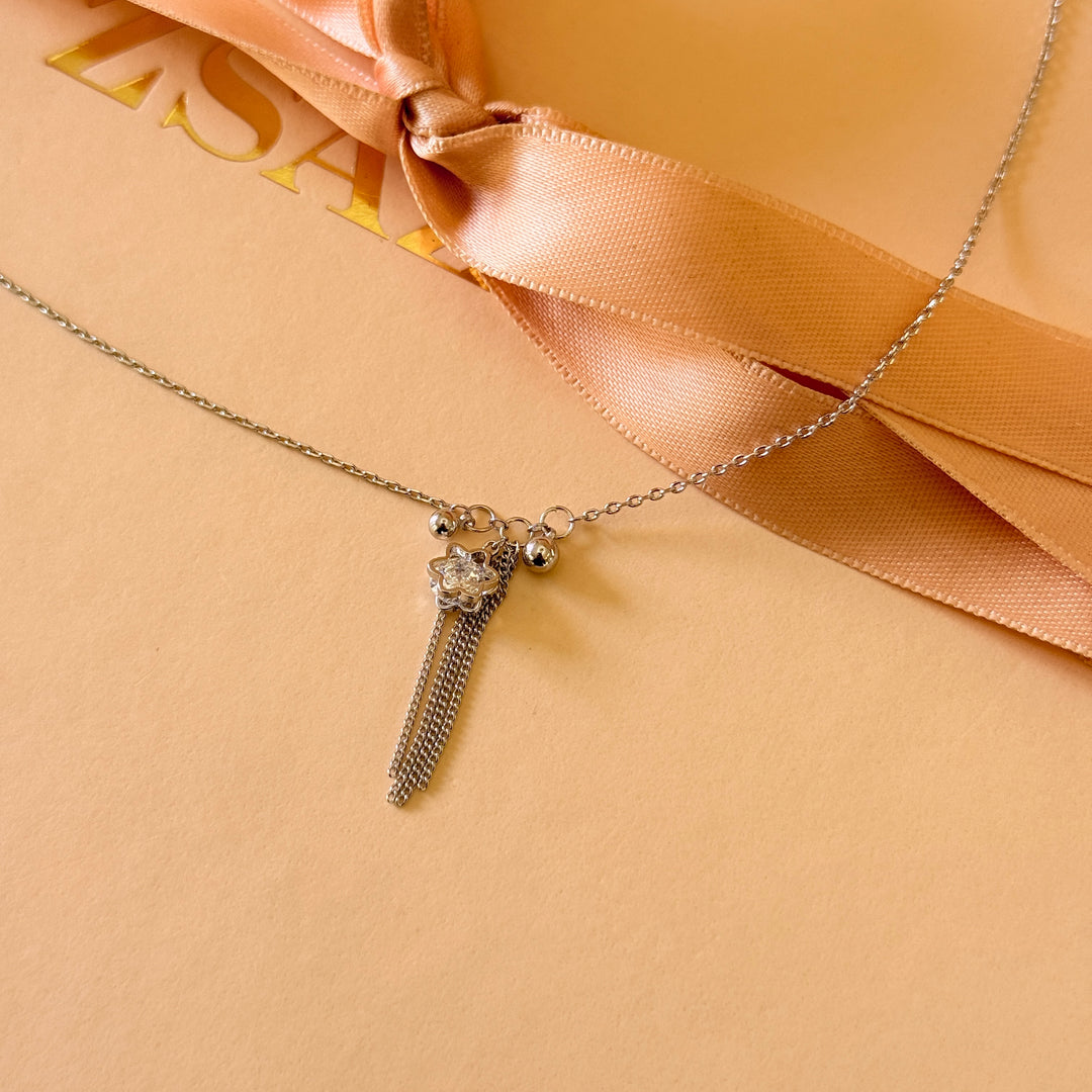 Dainty zircone silver bracelet
