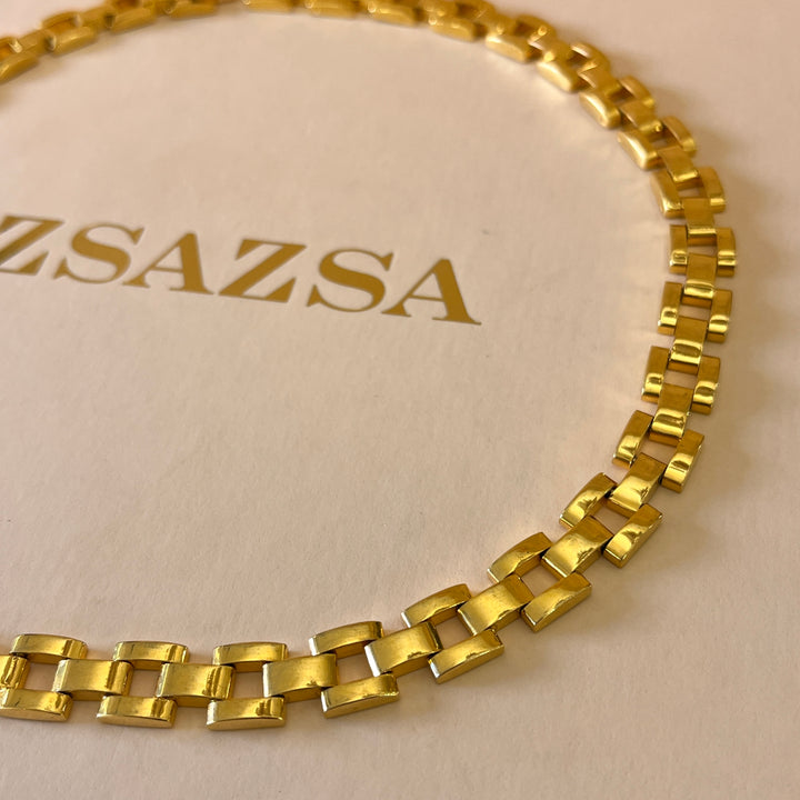 Chain gold plated necklace