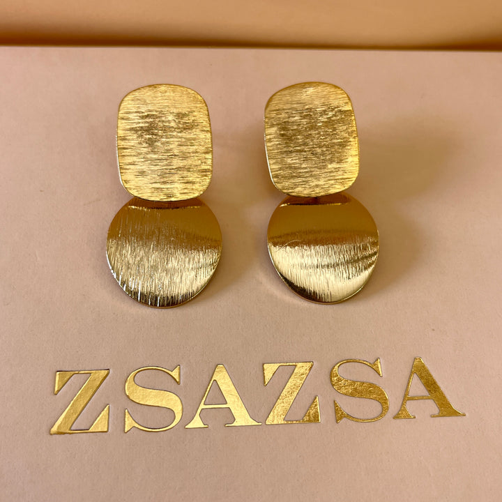 Gold handmade earrings