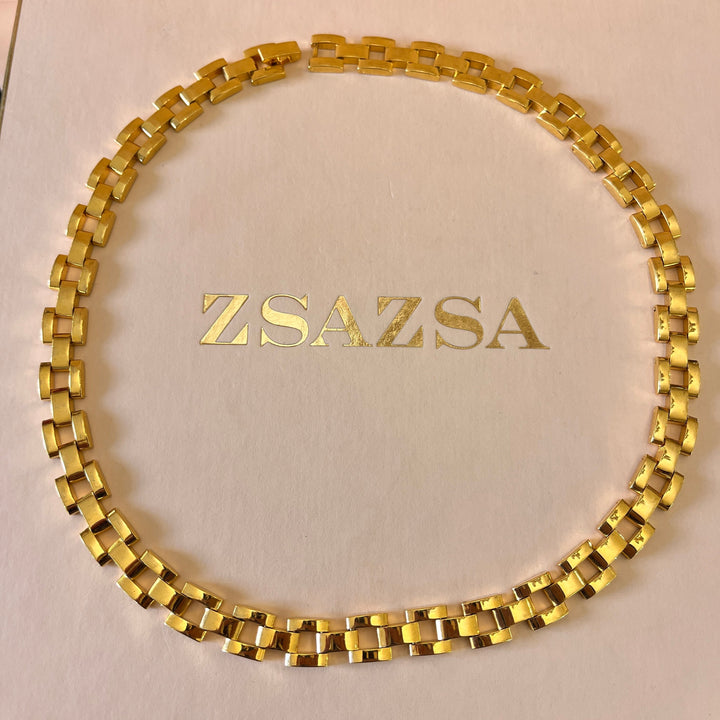 Chain gold plated necklace