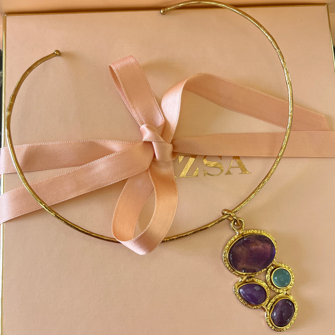 Amethyst handmade set