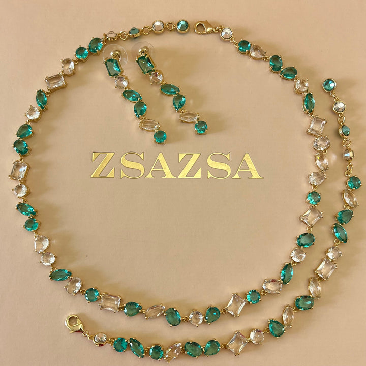 Green zircone set