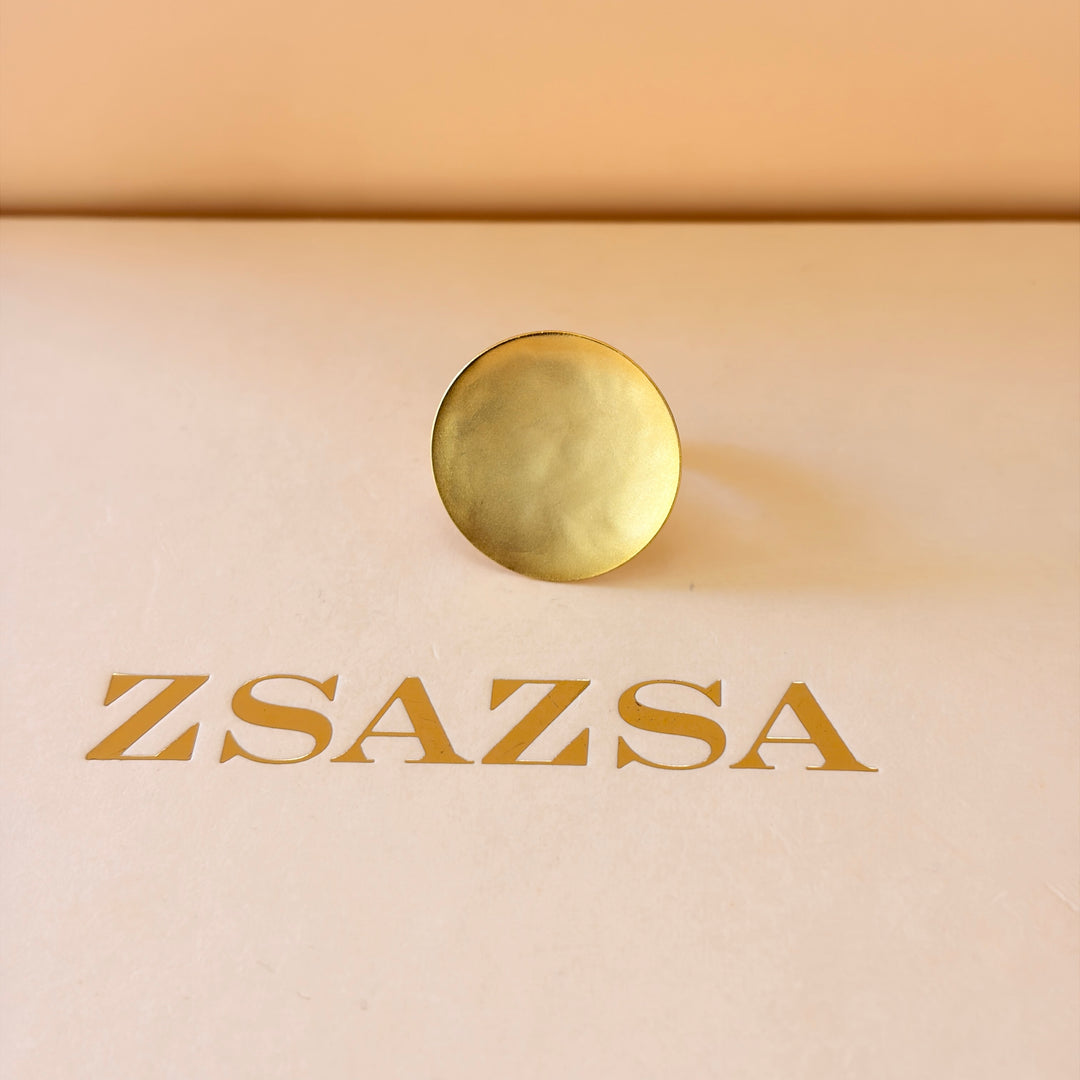 Handmade Full Circles Gold Set | Gold Plated | ZsaZsa