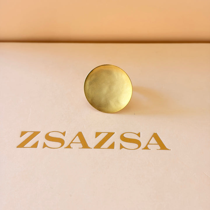 Handmade Full Circles Gold Set | Gold Plated | ZsaZsa