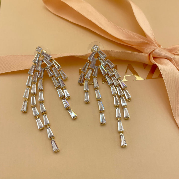 Baguette earrings