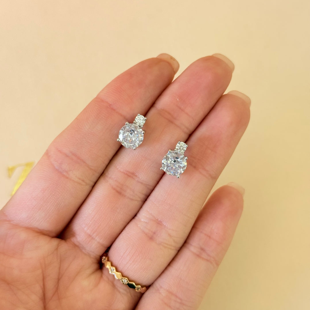 Dainty zircone silver set