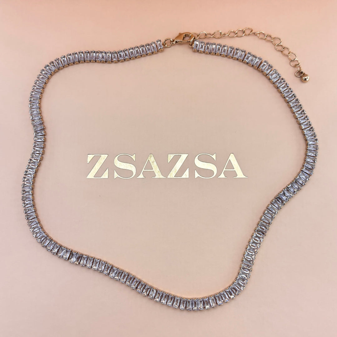 Baguette necklace
