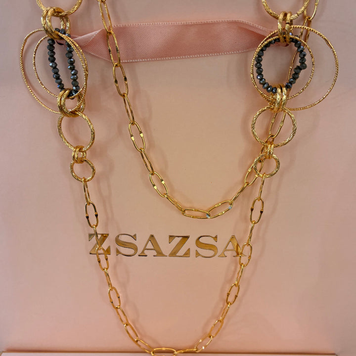 Handmade olive green beaded set
