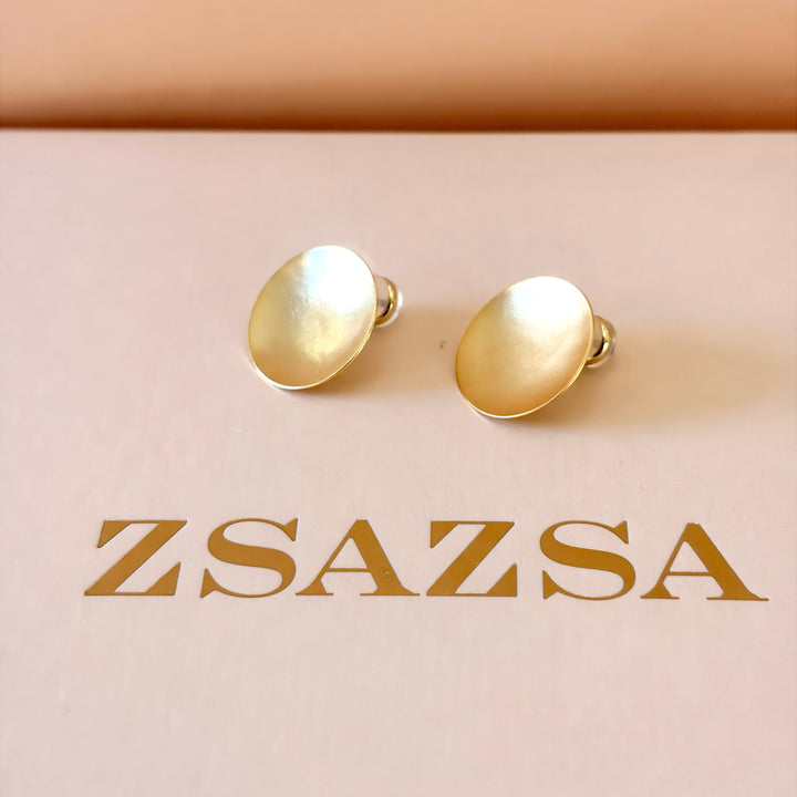 Handmade Full Circles Gold Set | Gold Plated | ZsaZsa