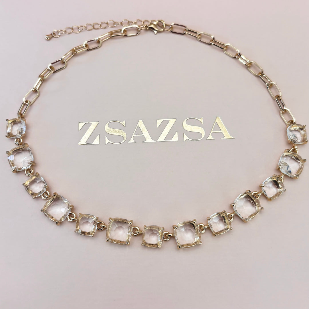 Rhinestone gold set