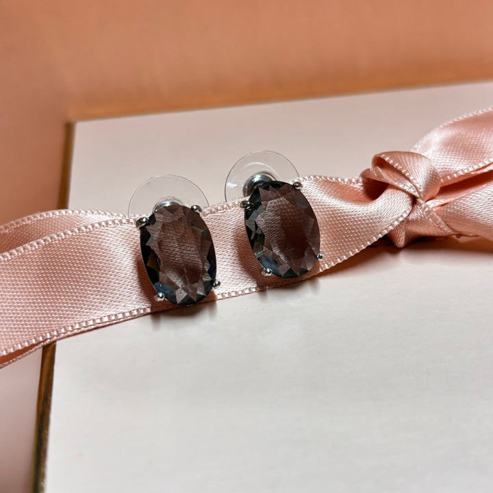 Oval grey studs