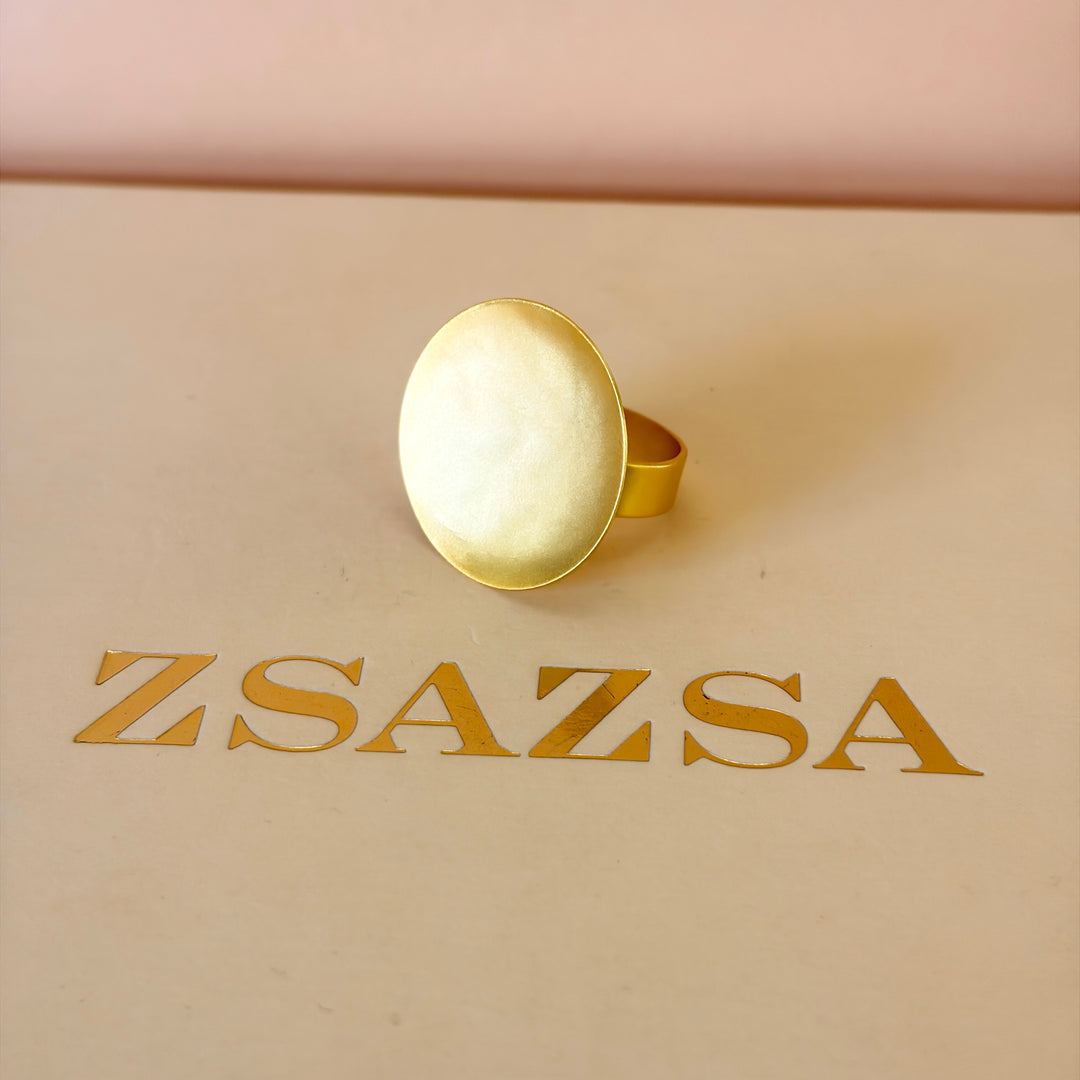 Handmade Full Circles Gold Set | Gold Plated | ZsaZsa