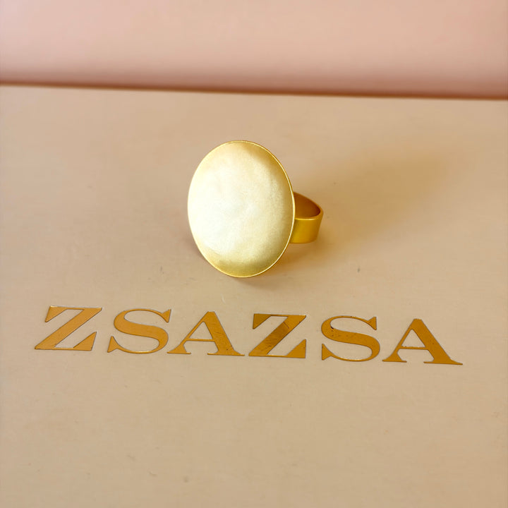 Handmade Full Circles Gold Set | Gold Plated | ZsaZsa