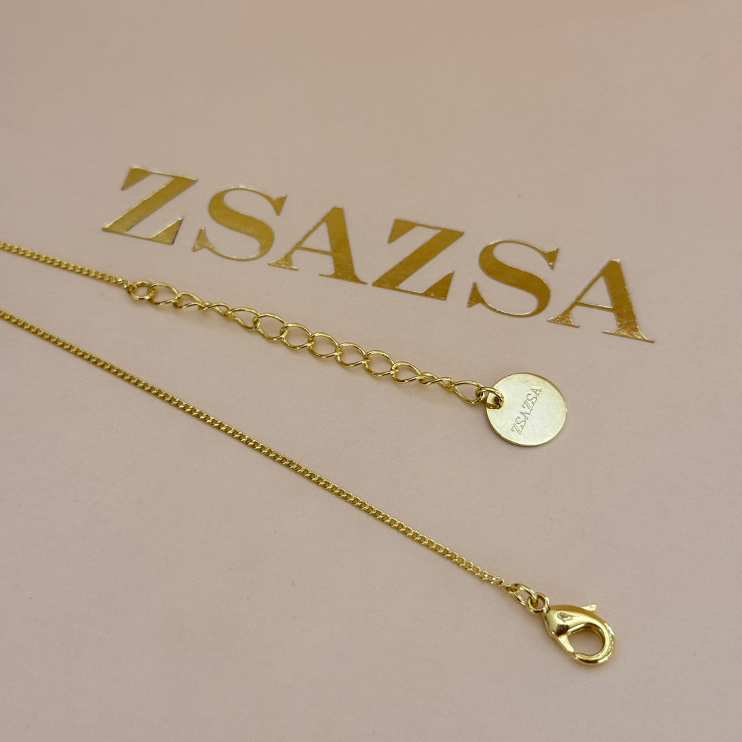 Zircone ball gold plated pendant & bracelet